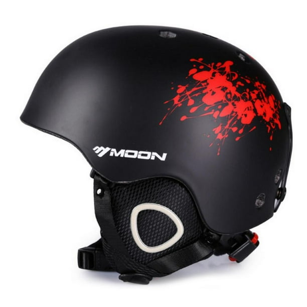 Snowboard Helmet,Lightweight,Breathable Soft Lining Adjustable Sport Helmet with Ski Goggles Fixing Strap and Removable Ear Cotton Outdoor Ski Helmet for Adults Men Women